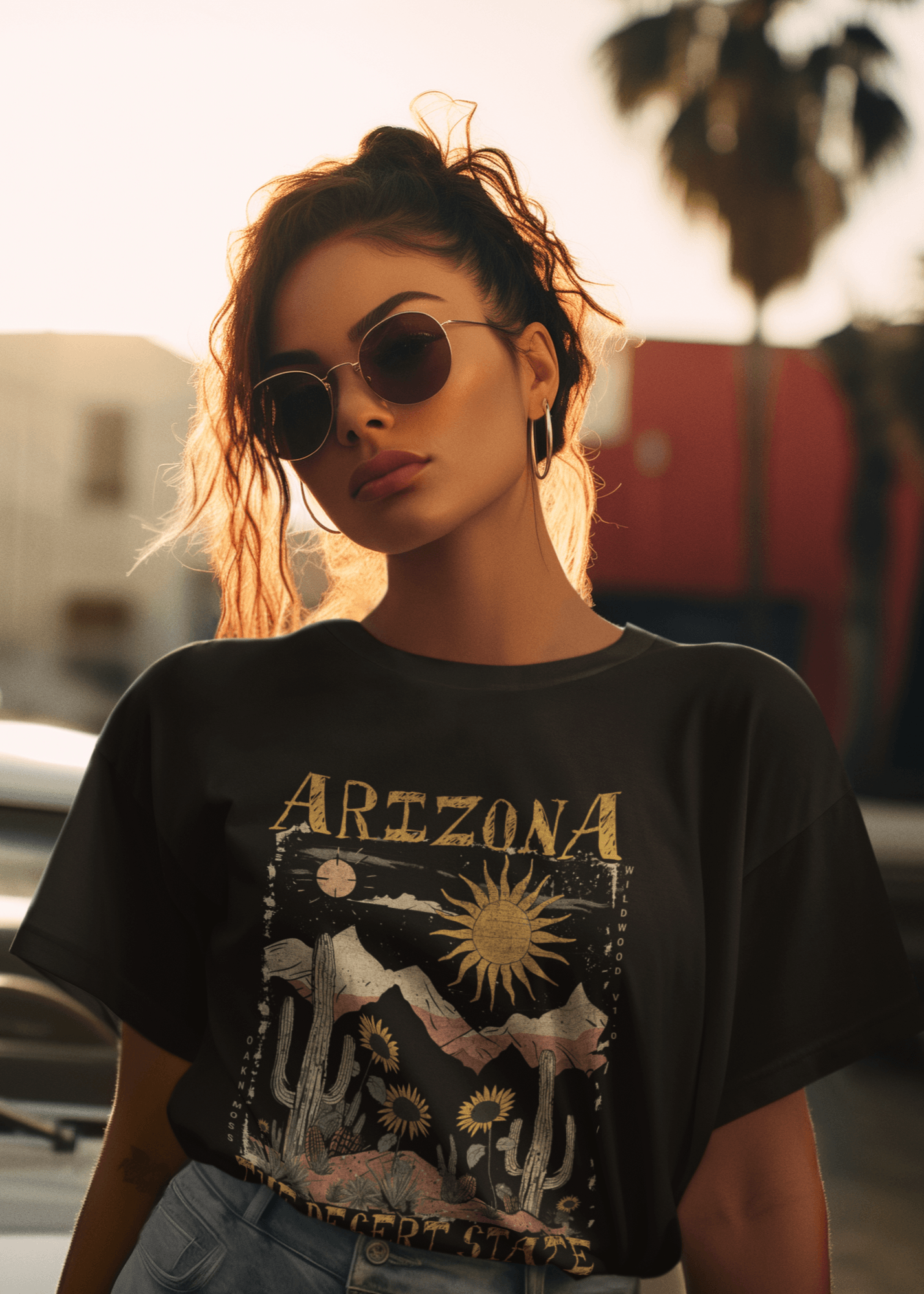 T-Shirt Women Arizona Black