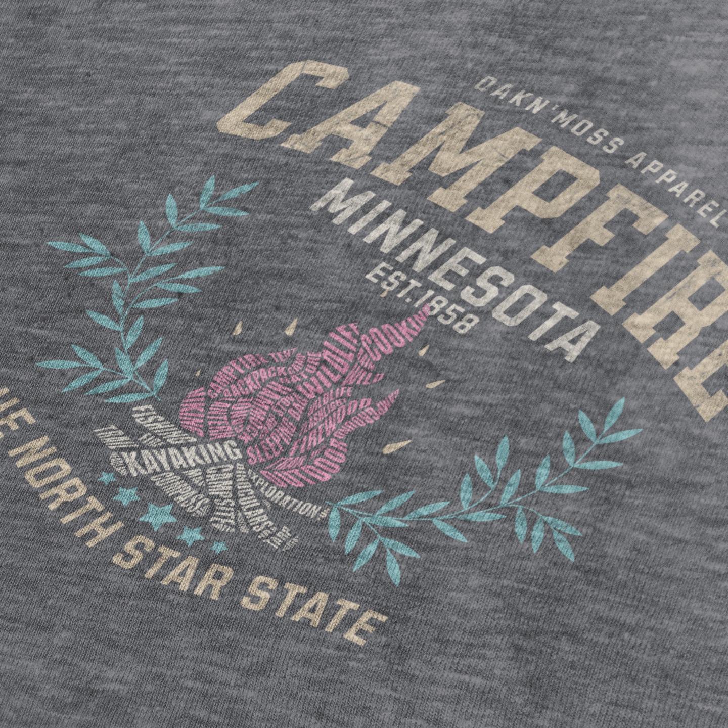 T-Shirt Grey women Campfire Minnesota