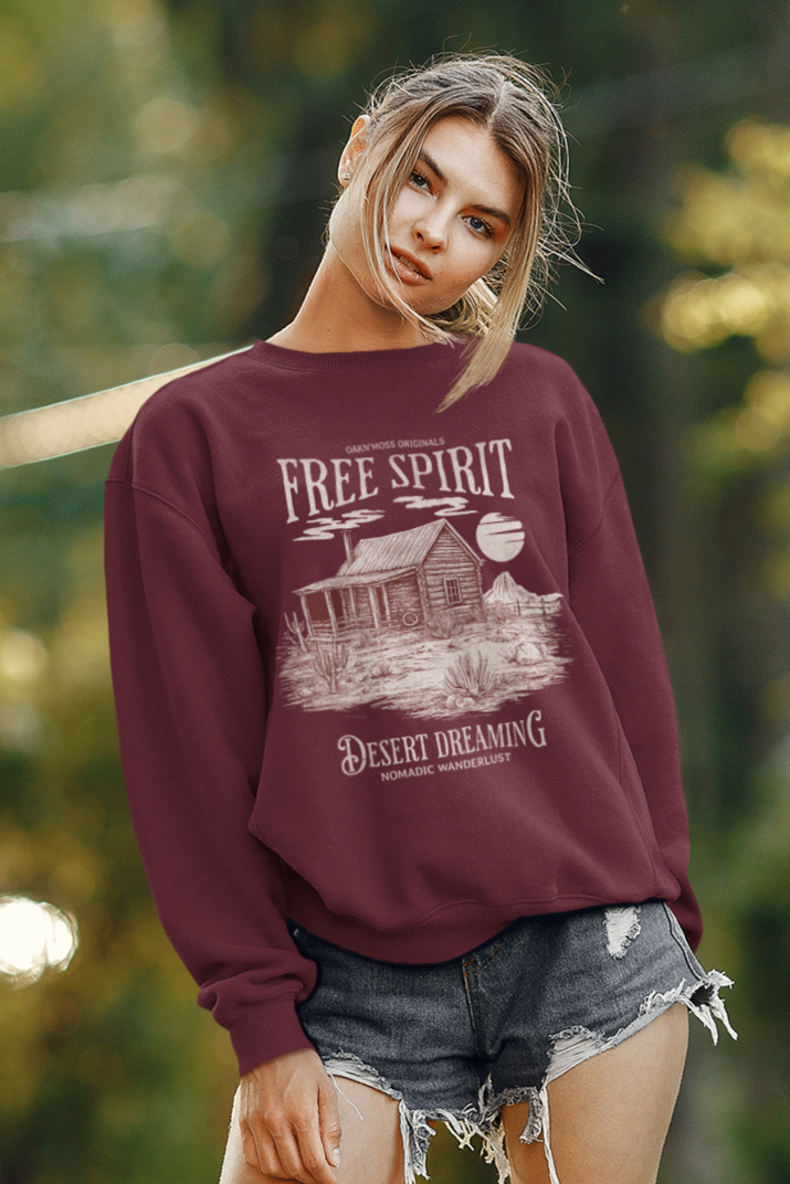 Women Sweatshirt Maroon