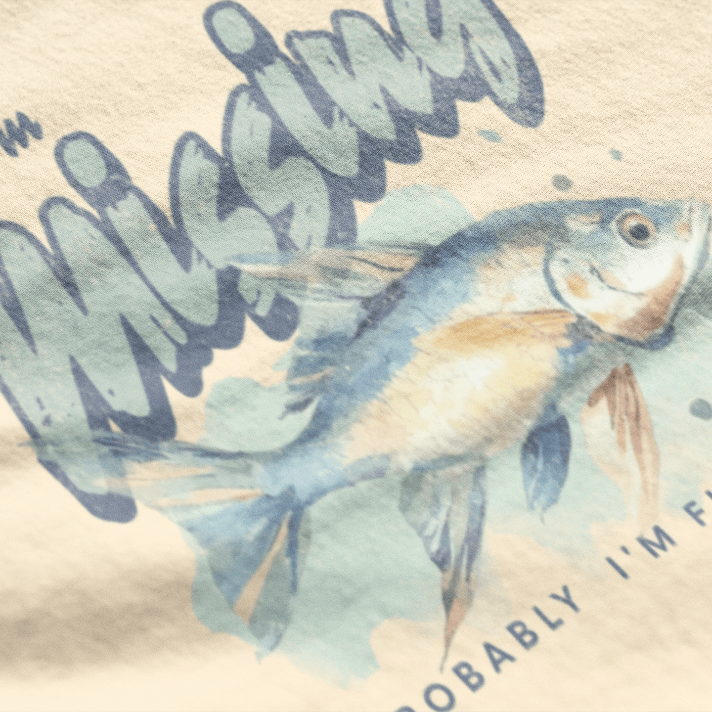 Men T-Shirt Closeup Funny fishing