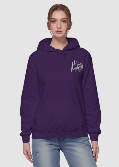 Hiking Hoodie Women Woman Purple Winter