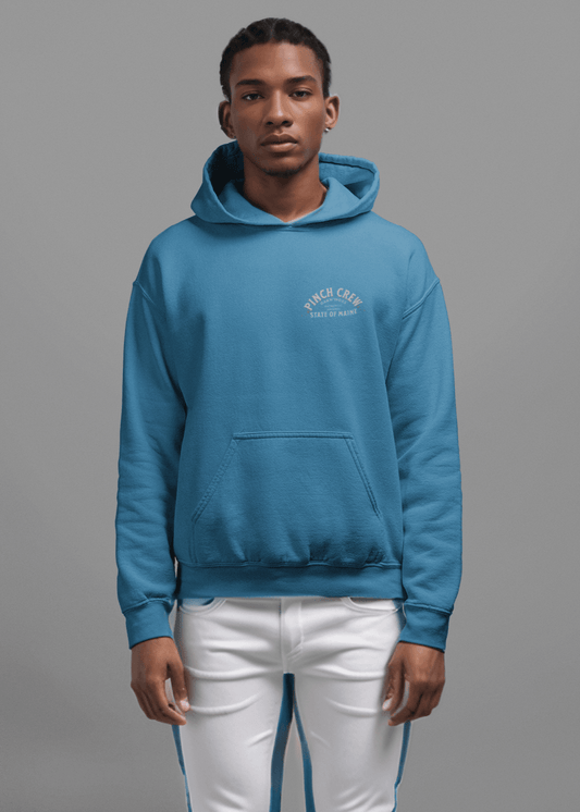 Men Hoodie Blue Maine