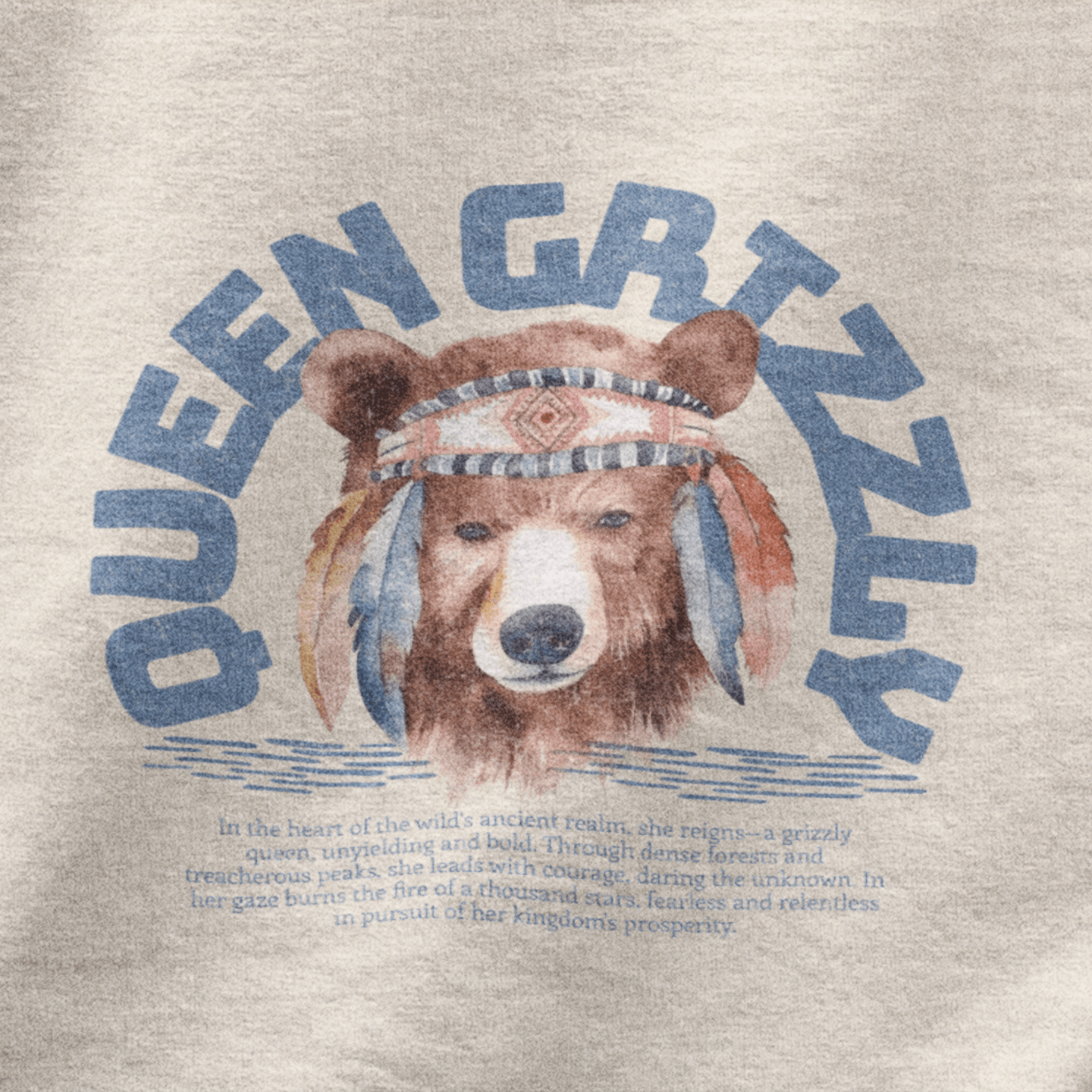 Women T-Shirt Grizzly Queen Bear Adventure Outdoor