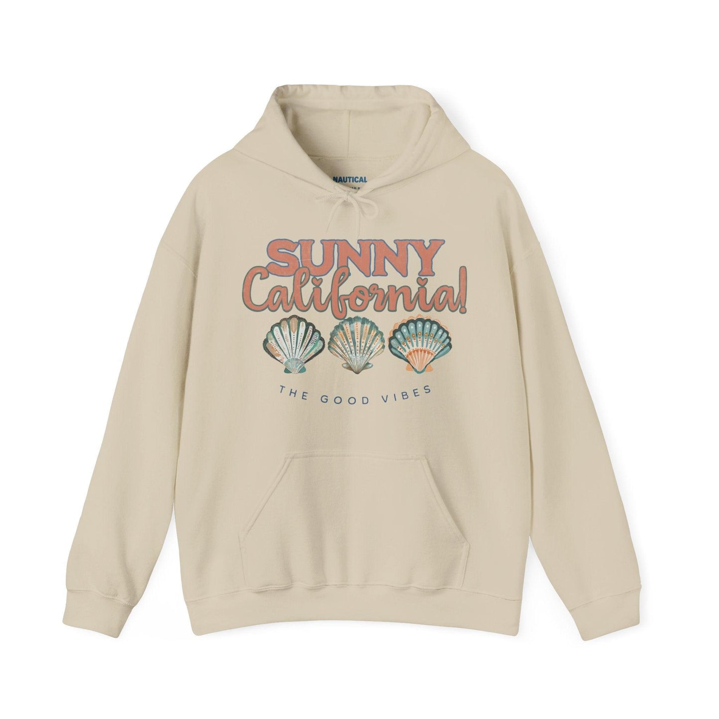 California Women Hoodie Sand