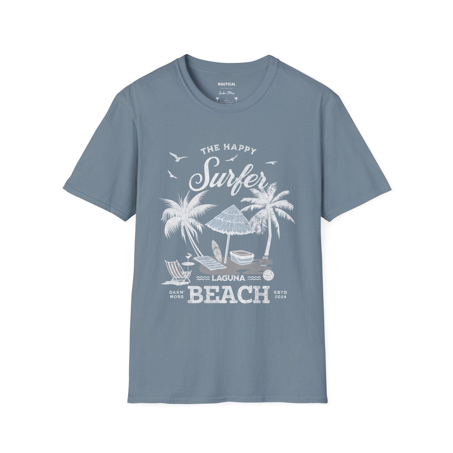 Women T-shirt Blue Surfer surfing