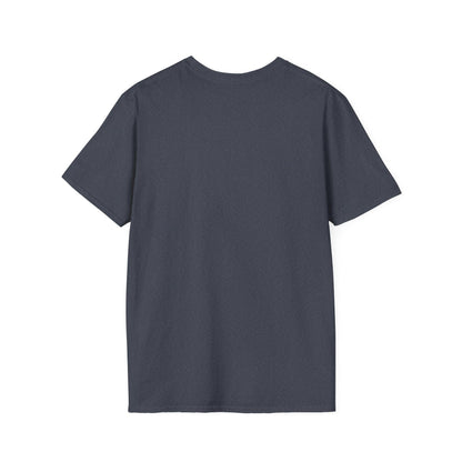 Men T-Shirt Heather Navy Back