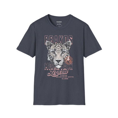 Men T-Shirt Heather Navy Brakos Cheetah