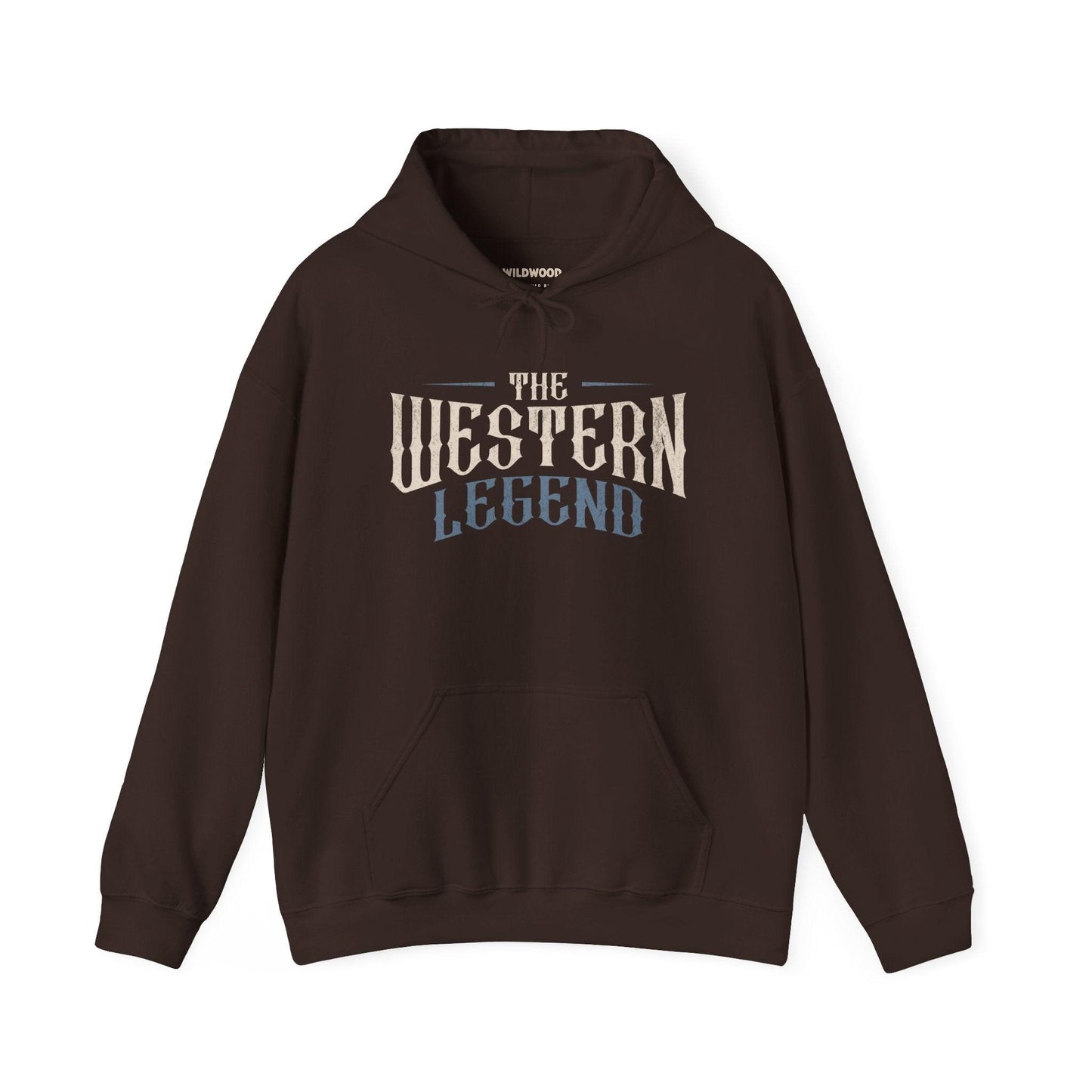 Men Hoodie Dark Chocolate Western Legend