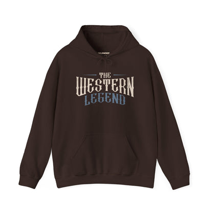 Men Hoodie Dark Chocolate Western Legend