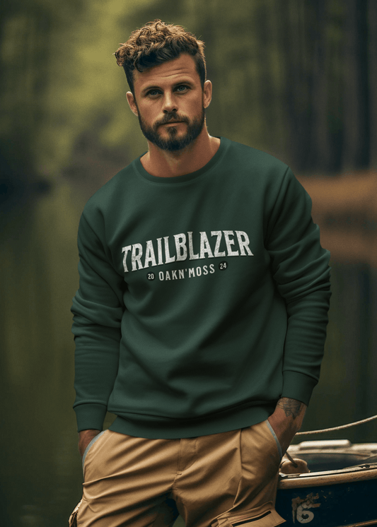 Men Sweatshirt Forest Green Trailblazer