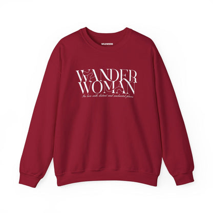 Wander Woman Women Sweatshirt Crimson Red