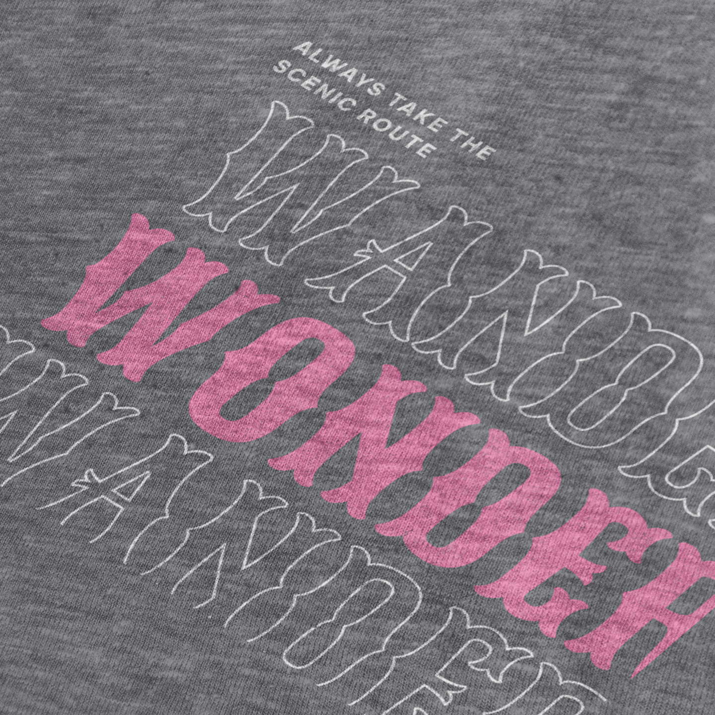 T-Shirt Women Wander Wonder Grey