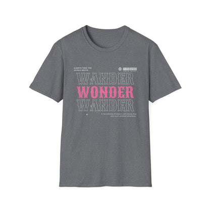 Women T-shirt Wander Wonder Grey